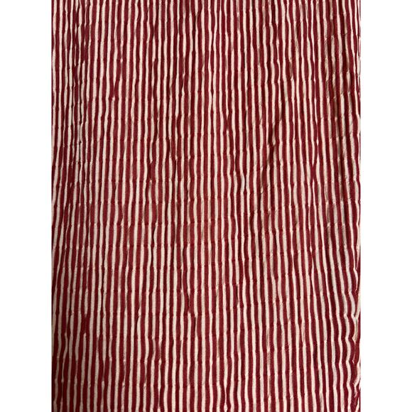 Roolee Women’s Rust Red White Striped Short Sleeve Jumpsuit Medium - Picture 5 of 14